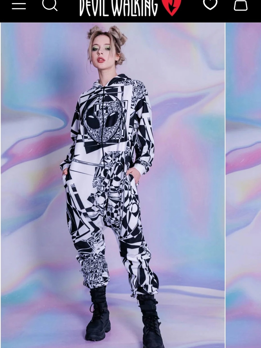 Devil Walking Alien Glitch Onesie